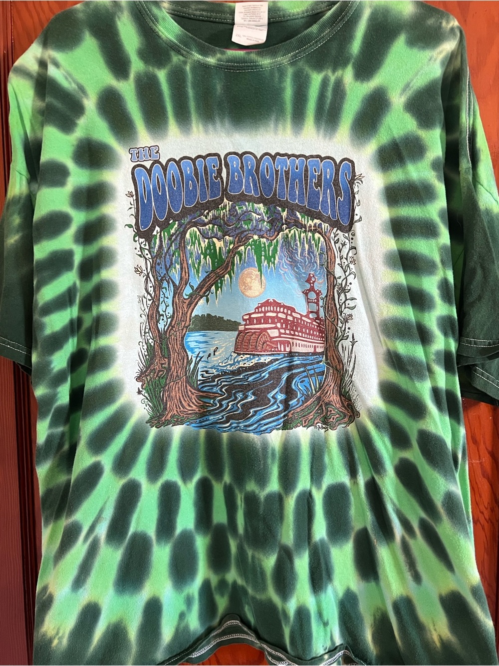 The Doobie Brothers Tie-Dye Graphic Tee - Green